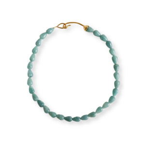 法国Gem Island天然石项链BLUE QUARTZ NECKLACE